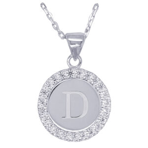 Round Initial D Pendant