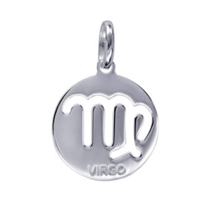 Virgo disc + cut out Zodiac pendant